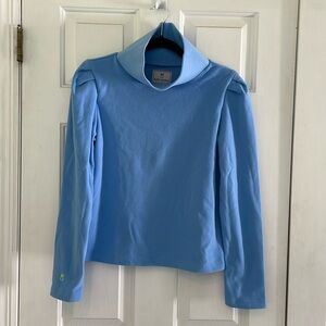 Made in the U.S.A. Dudley Stephens Palmer Puff Sleeve Periwinkle